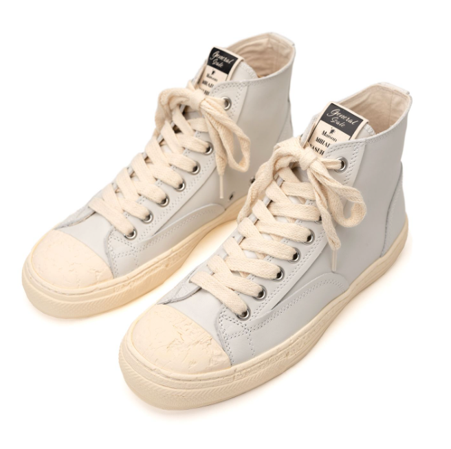 Maison MIHARA YASUHIRO PAST Sole Leather High-top Sneaker 'White' S09FW201-WHT