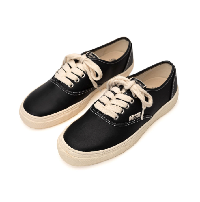 Maison MIHARA YASUHIRO PAST Sole 5 - Hole Leather Low-top Sneaker 'Black' S09FW203-BLK