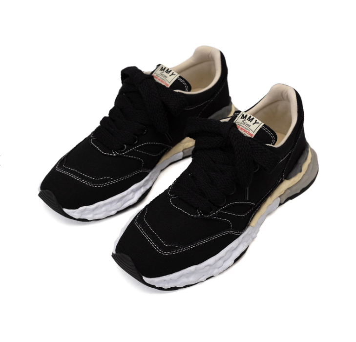Maison MIHARA YASUHIRO GEORGE OG Sole Canvas Low-top Sneaker 'Black' A10FW703-BLK