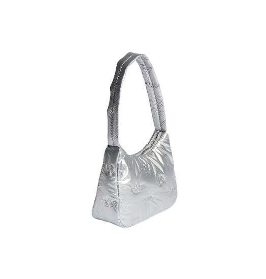 (WMNS) adidas Puffy Satin Mini Shoulder Bag 'Silver' II3393