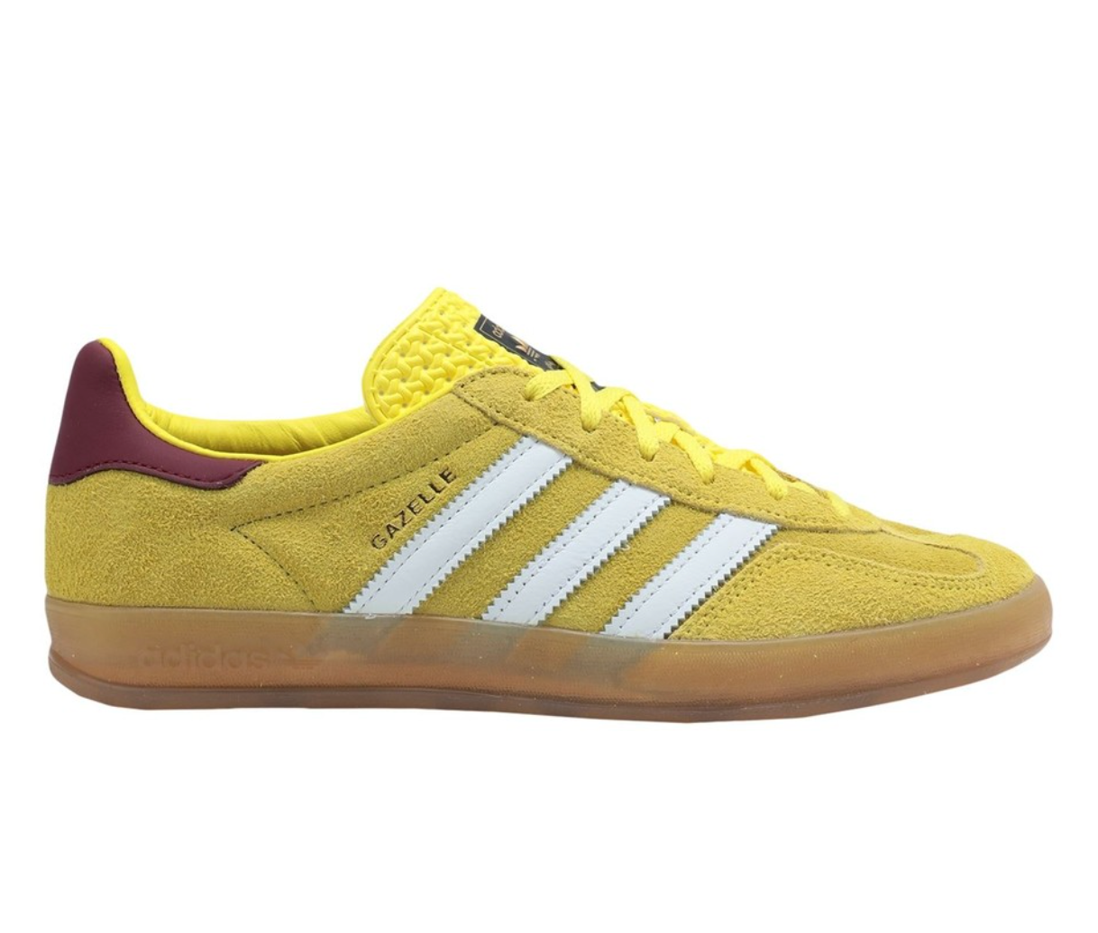 (WMNS) adidas Gazelle Indoor Shoes 'Bright Yellow Burgundy' IE7003