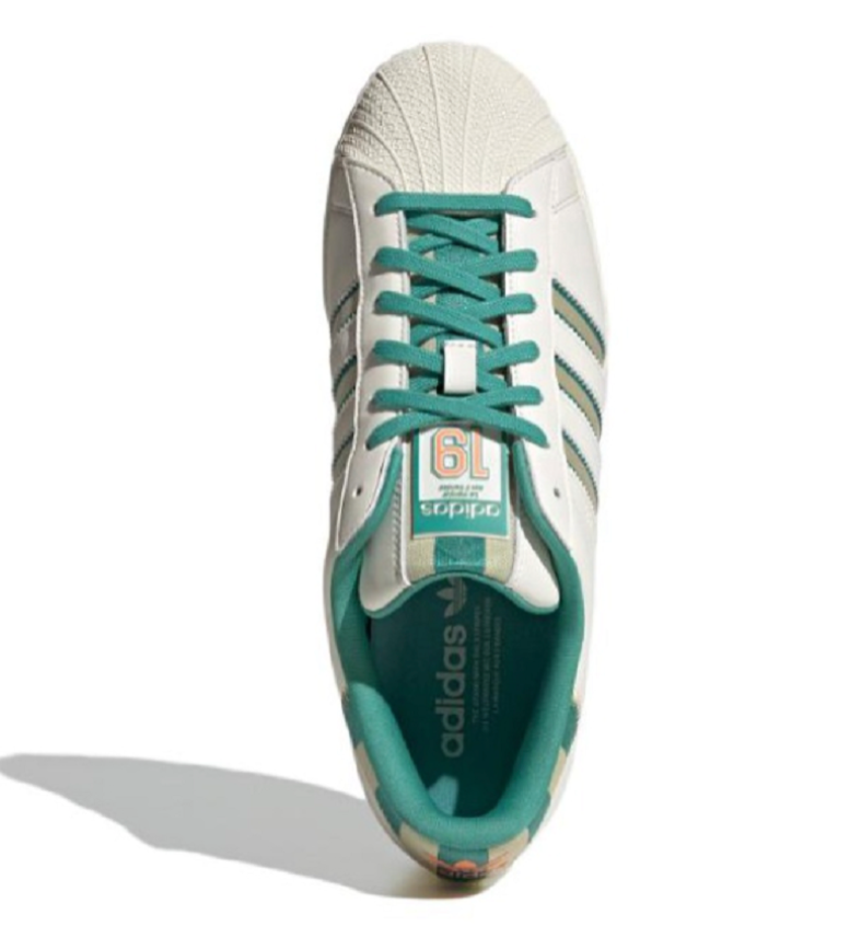 adidas Originals Superstar Shoes 'Cream White Green Gold'  IE2931