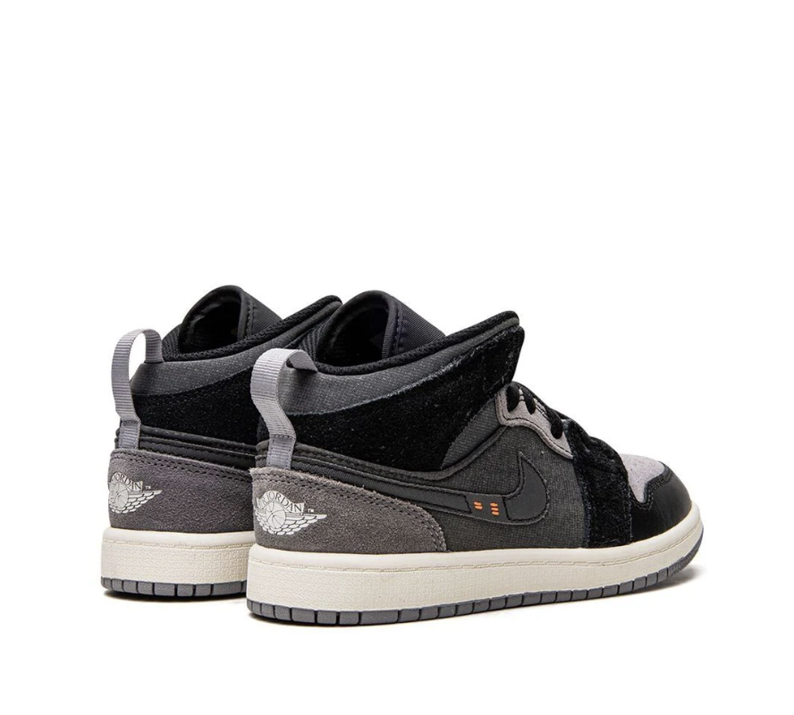 (PS) Air Jordan 1 Mid SE 'Craft Inside Out-Black' DV0436-001