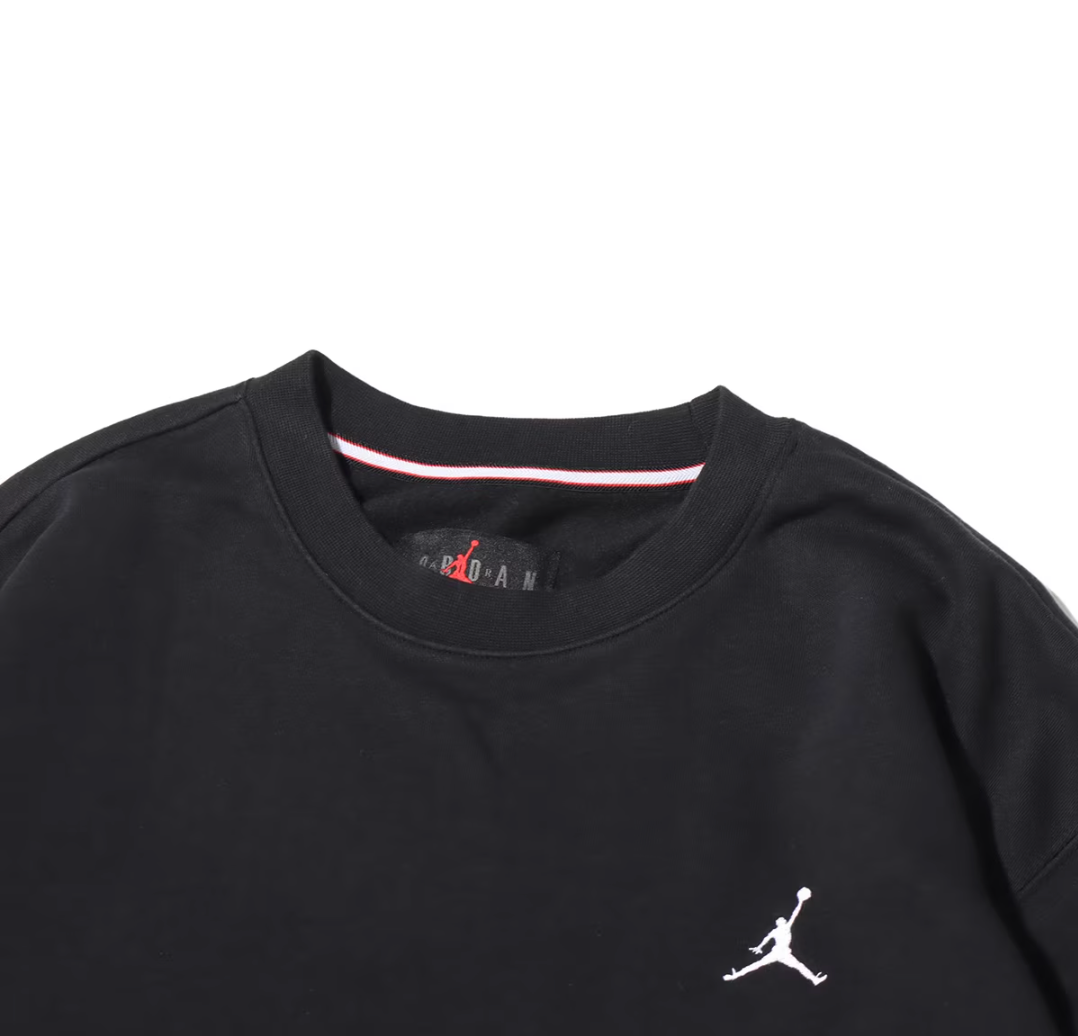 Air Jordan Essentials Fleece Crewneck Sweatshirt 'Black' FJ7777-010