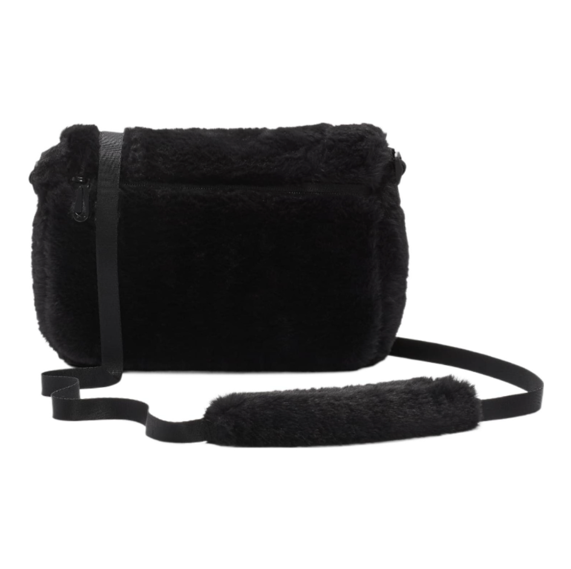 Nike Sportswear Futura 365 Faux Fur Crossbody Bag 1L 'Black White' FB3048-010