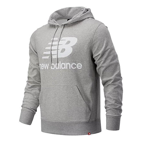 New Balance Stacked Logo Hoodie 'Grey' AMT03558BK