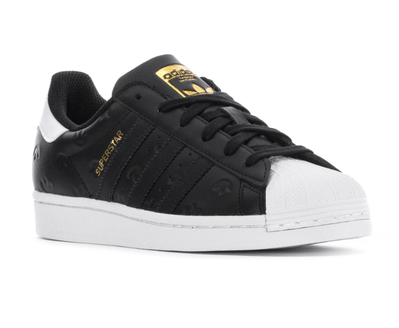 (WMNS) adidas Superstar 'Allover Debossed Trefoils - Black White' HQ1937