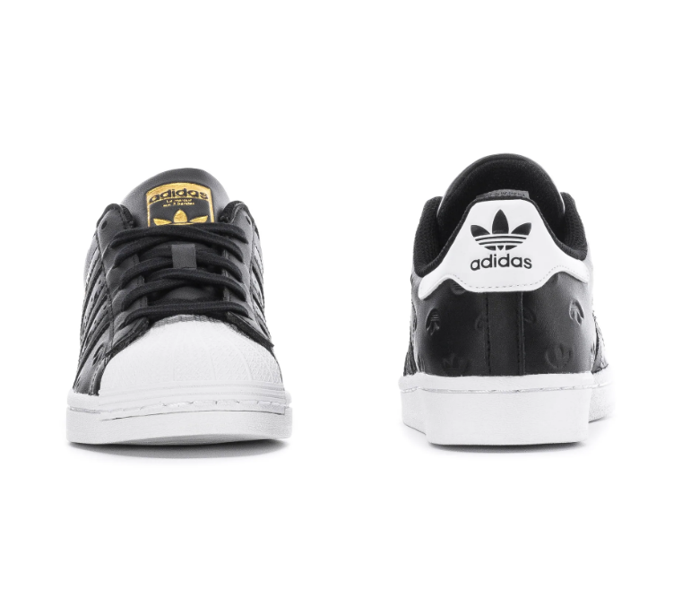 (WMNS) adidas Superstar 'Allover Debossed Trefoils - Black White' HQ1937