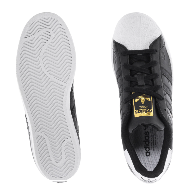 (WMNS) adidas Superstar 'Allover Debossed Trefoils - Black White' HQ1937
