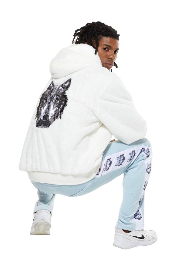 House of Cenmar Velvet Pants with Wolf On The Side 'Tiffany' HOC-WVP