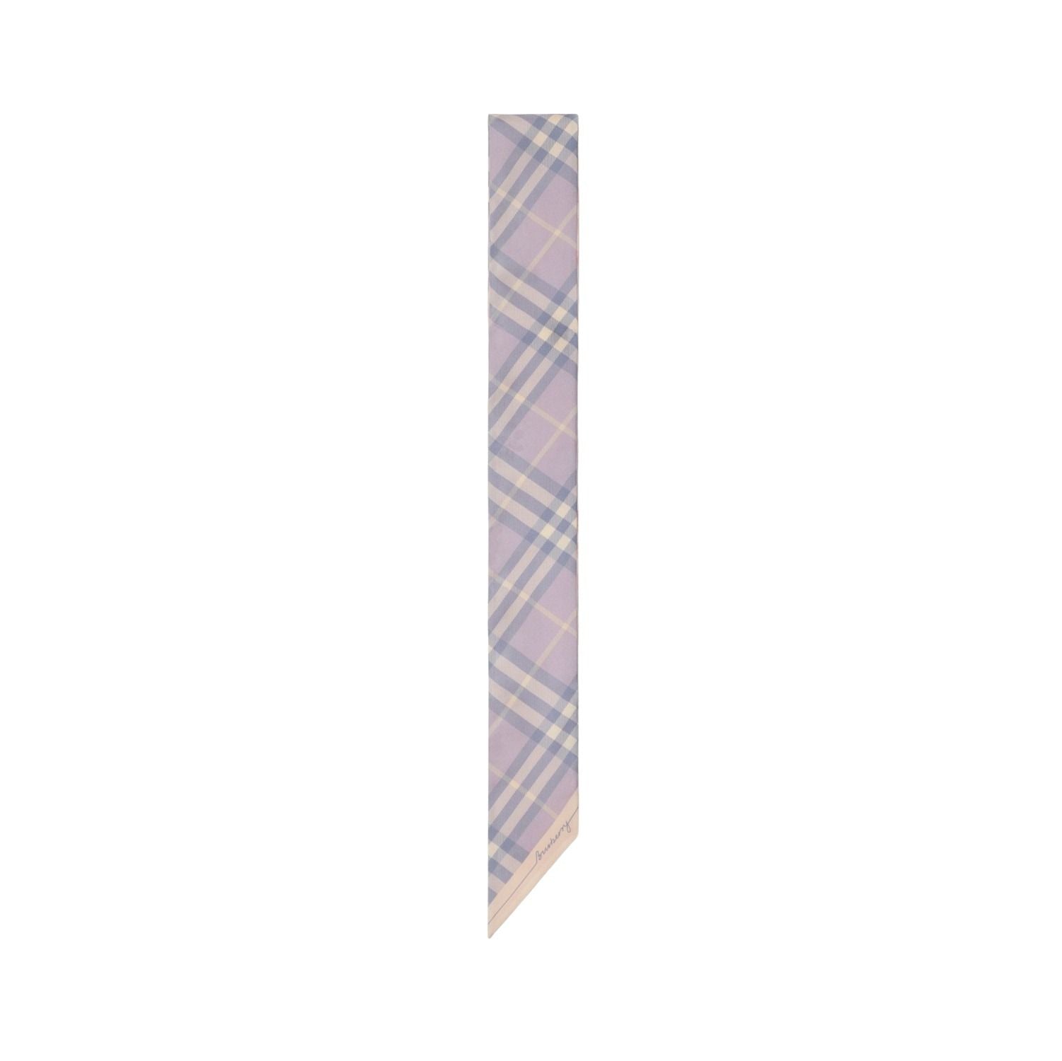 (WMNS) Burberry 25 Checked Silk Scarf 'Blush Pink' 81103641