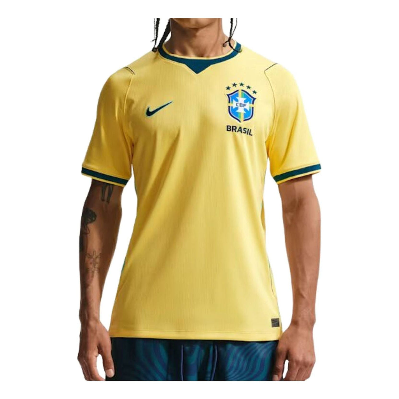 Nike Brazil 2026 Stadium Home Replica Jersey 'Canary Light Menta Geode Teal' IF7054-724