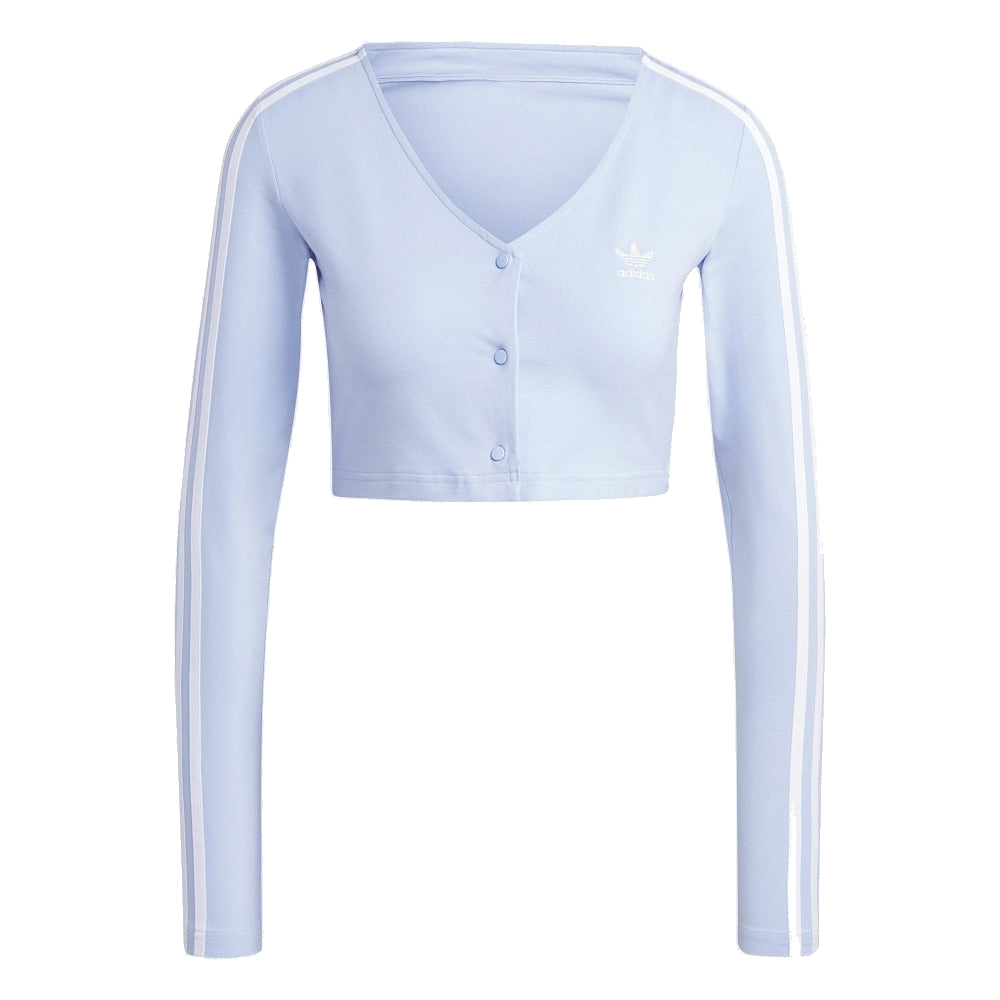 (WMNS) adidas Adicolor Classics 3-Stripes Long Sleeve Polo 'Blue' IC5474