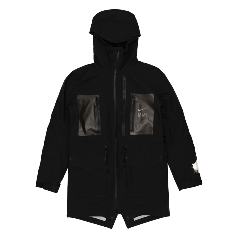 Nike Lab 3-Layer Fishtail Parka 'Black White' CD7523-010