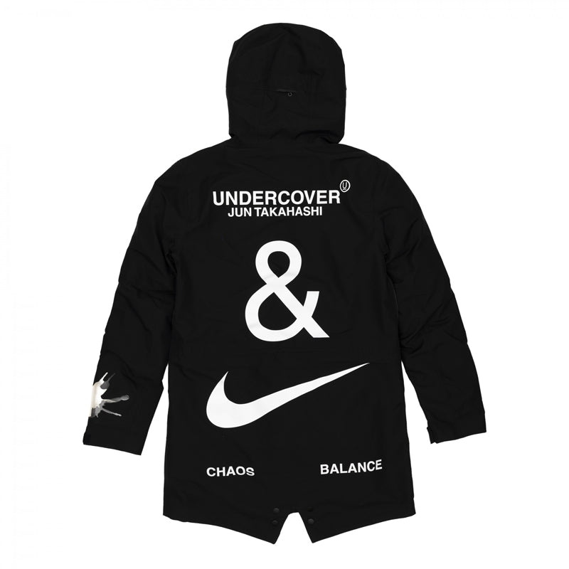Nike Lab 3-Layer Fishtail Parka 'Black White' CD7523-010