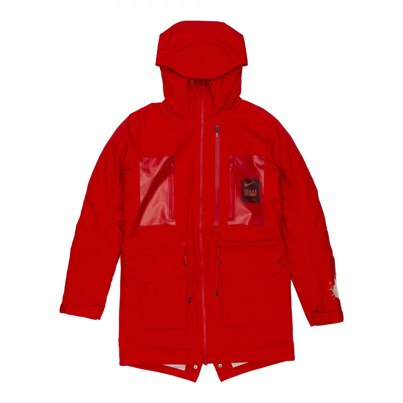 Nike Lab 3-Layer Fishtail Parka 'Sport Red White' CD7523-611