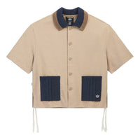 adidas x CLOT S/S Guayabera Shirt Asia Sizing 'Warm Sandstone' KE7065
