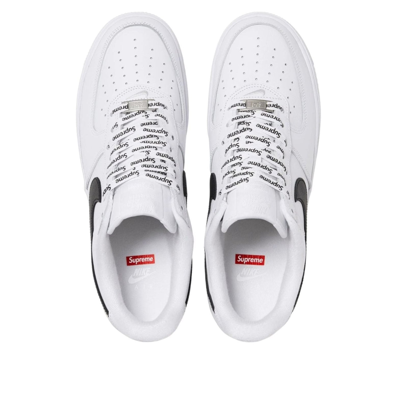 Nike x Supreme Air Force 1 Low 'White Black' CU9225-102