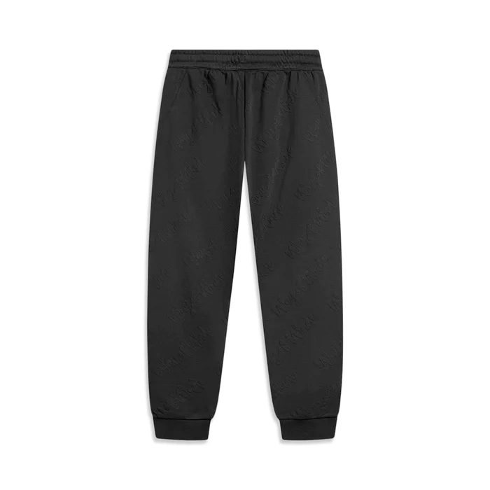 Li-Ning Way of Wade Love & Passion Embroidered Sweat Pants 'Black' AKLU017-1