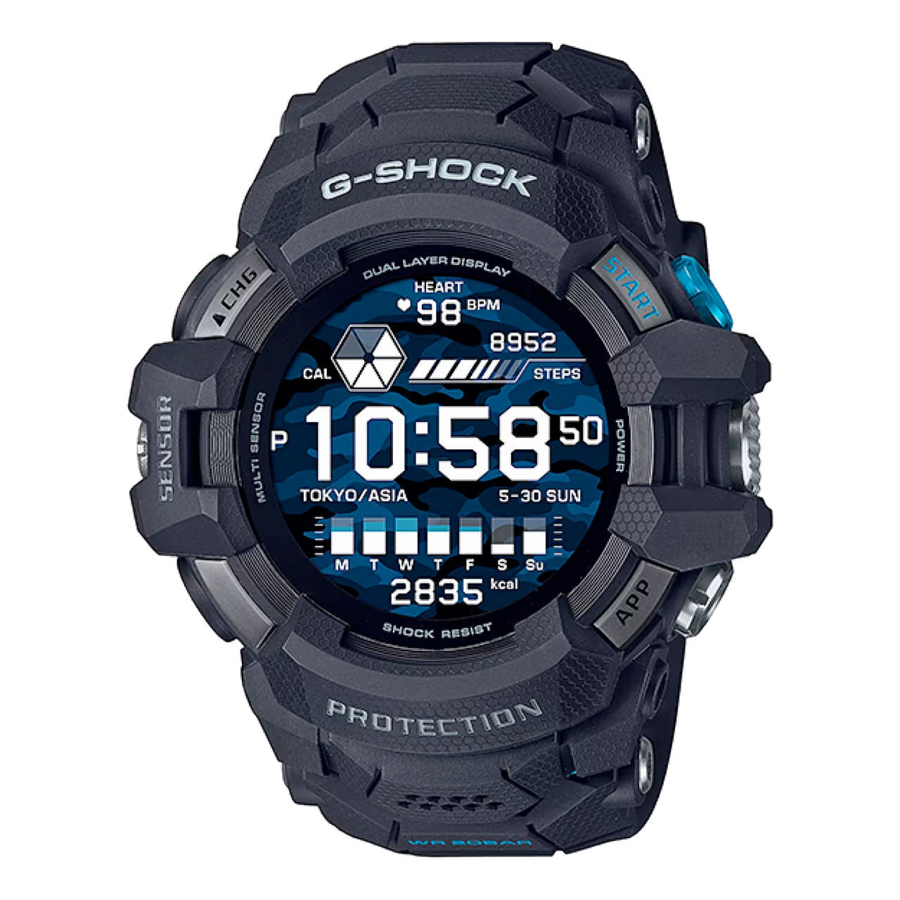CASIO G-Shock Digital 'Black' GSW-H1000-1M