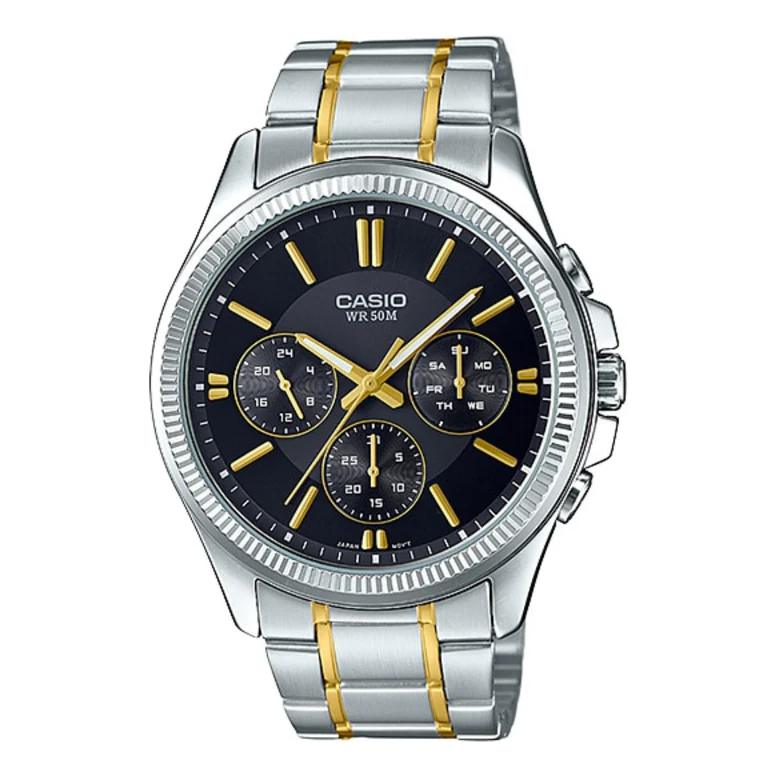 Casio Analog Watch 'Silver Gold' MTP-1375SG-1AVDF