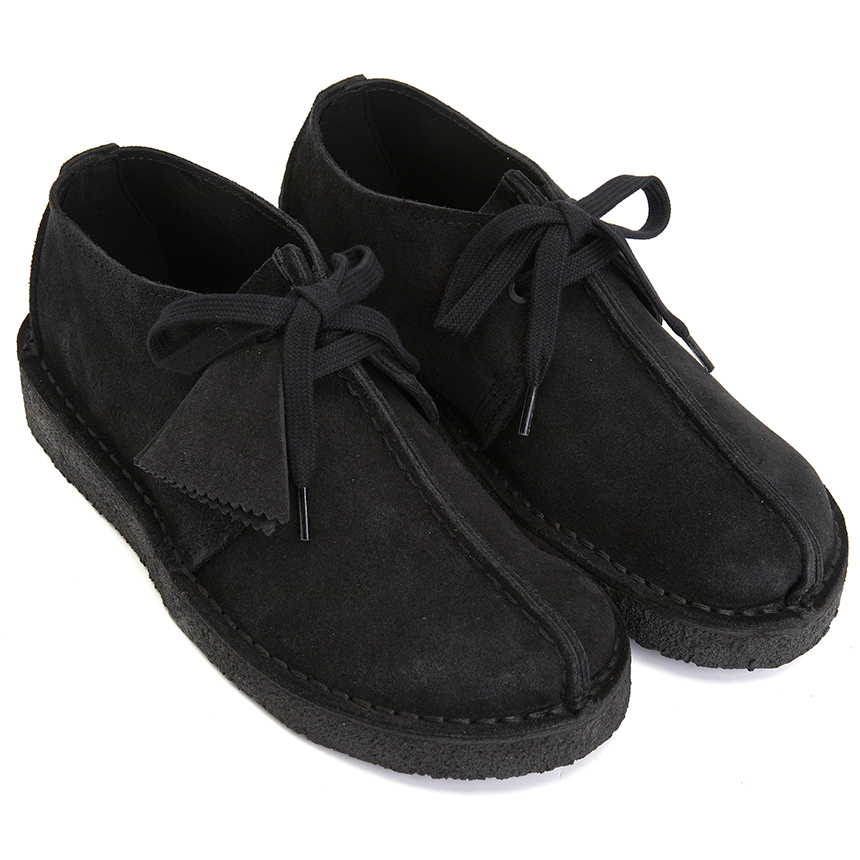 (WMNS) Clarks Desert Trek 'Black Suede' 26165566