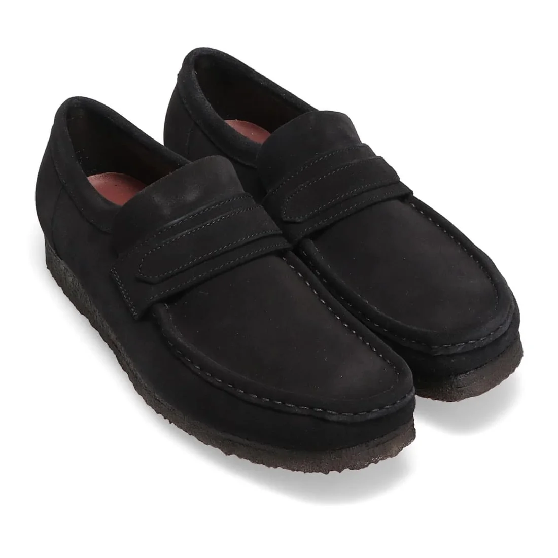 Clarks Wallabee Loafer Suede 'Black' 26172503
