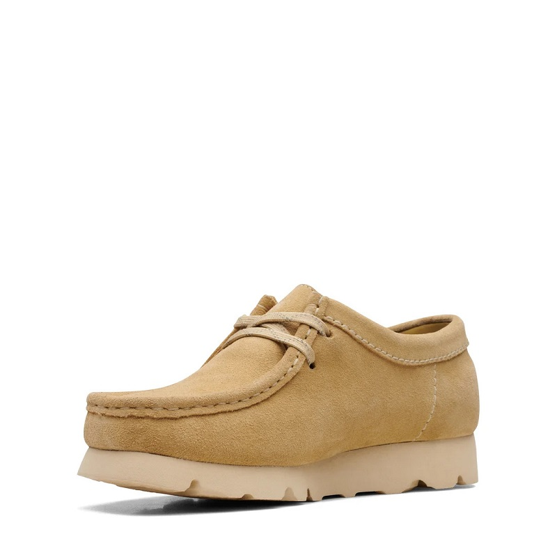 (WMNS) Clarks Wallabee GTX 'Maple Suede' 26169025