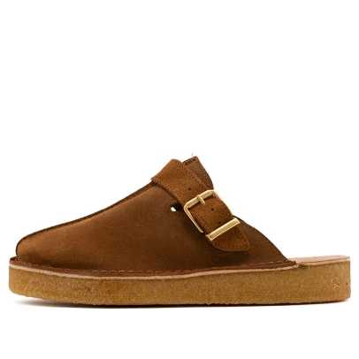 (WMNS) Clarks Trek Mule Suede 'Caramel' 26164440