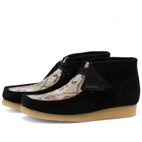Clarks x END. x Beams Plus Ski Club Wallabee Boots 'Black' 26176620