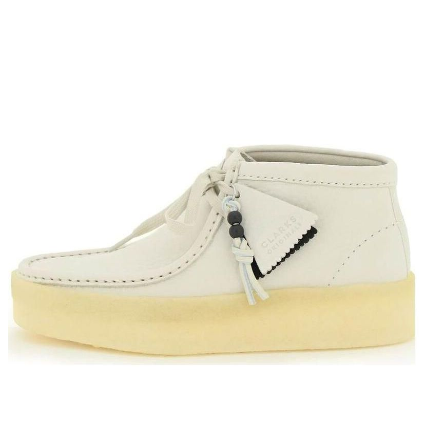 (WMNS) Clarks Wallabee Cup Boots 'White Nubuck' 26168988