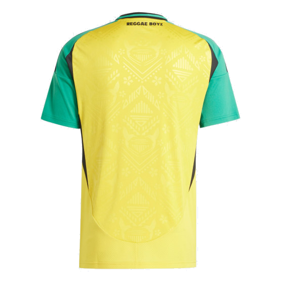adidas Jamaica 24 Home Soccer Jersey Asia Sizing 'Hazy Yellow' IT8541
