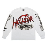 Hellstar Records Long Sleeves T-Shirt 'White' HSRLS510
