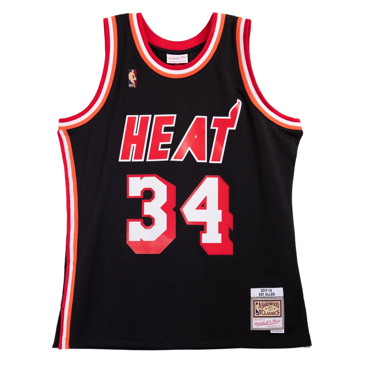 Mitchell & Ness NBA Swingman Miami Heat 13/14 Basketball Jersey 'Ray Allen' JY8634-MHEBLCK