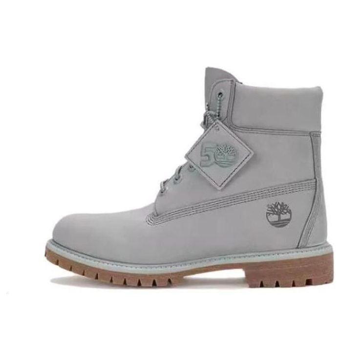 Timberland 50th Anniversary Edition Premium 6 Inch Waterproof Boot 'Light Grey Nubuck' A5YPN