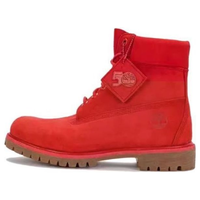 Timberland 50th Anniversary Edition Premium 6 Inch Waterproof Boot 'Medium Red Nubuck' A5VEW