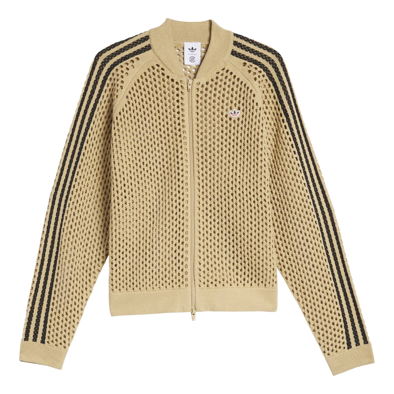 adidas x CLOT FW24 Crochet Track Jacket Asia Sizing 'Beige Tone' JF4270