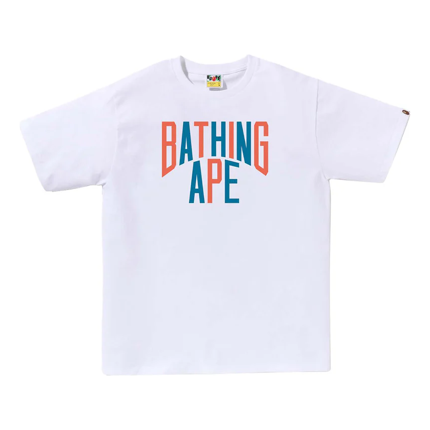 A Bathing Ape Colors NYC Logo T-Shirt 'White' 001TEJ301020MWHT