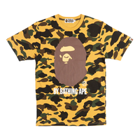 A Bathing Ape Ape Print T-Shirt 'Yellow' 001CSJ801012MYEL