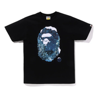 A Bathing Ape Christmas Photo Ape Head T-Shirt 'Black' 001TEJ701032FBLK