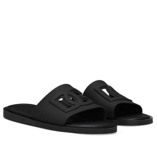 Dolce & Gabbana Tonal Logo Slides 'Black' CS2215AN994-80999
