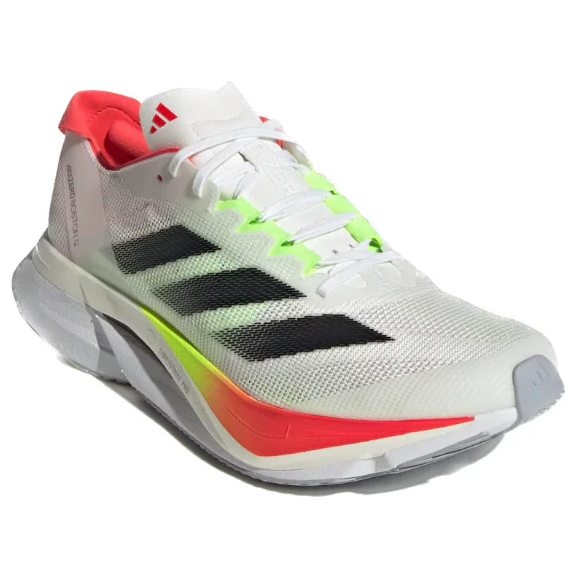 (WMNS) adidas Adizero Boston 12 'White Core Black Lucid Red' JQ2554