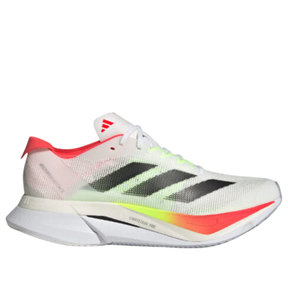 adidas Adizero Boston 12 'White Core Black Lucid Red' JQ2552