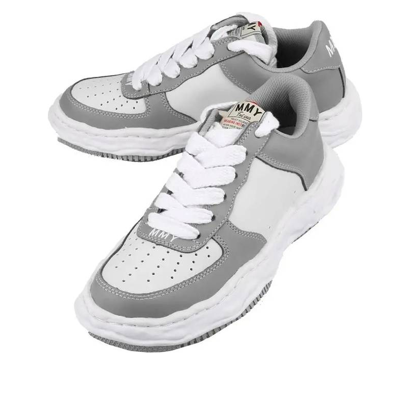 Maison MIHARA YASUHIRO Wayne OG Sole Leather Low 'Grey White' A08FW706-GRYWHT