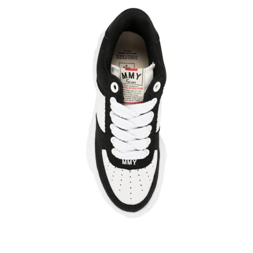 Maison MIHARA YASUHIRO Wayne OG Sole Canvas Low 'Black White' A10FW720-BLKWHT