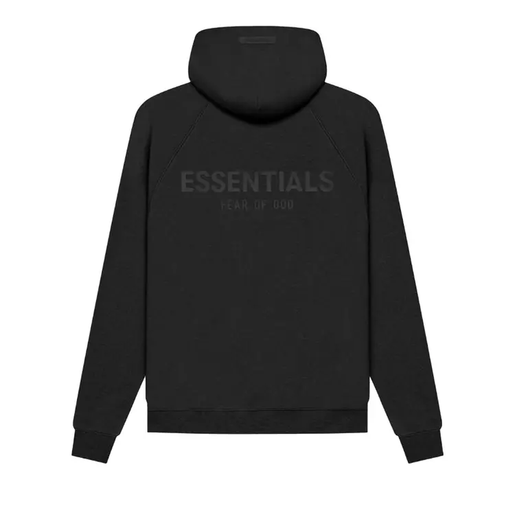Fear of God Essentials SS21 Pull-Over Hoodie 'Black Stretch Limo' 192SP212000F