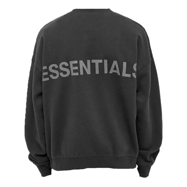 Fear of God Essentials Reflective Logo Sweatshirt 'Black' 192HO192105F