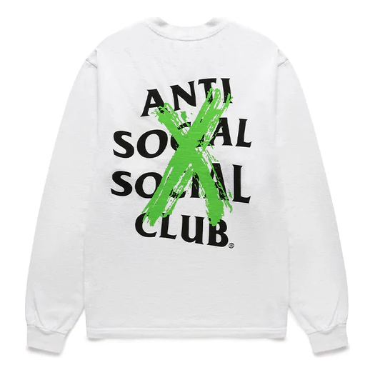 ANTI SOCIAL SOCIAL CLUB Cancelled Remix Long Sleeve T-Shirt FW19 'White' 0657-1000016CAC-WHIT