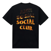 ANTI SOCIAL SOCIAL CLUB Fire inside Yellow Flames T-Shirt 'Black' 0657-1SS210103FIYF-BLAC