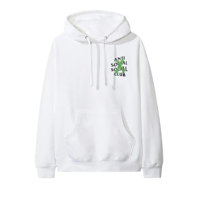 ANTI SOCIAL SOCIAL CLUB Cancelled Remix Hoodie 'White Green' 0657-1FW210106CRH-WHIT
